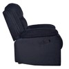 New Classic Furniture,Willow Wood & Fabric Glider Recliner in Black - 4 of 4