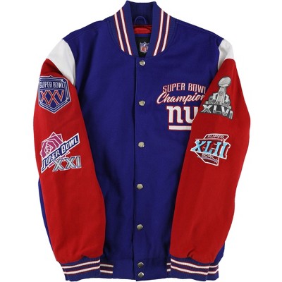 G-III Sports Mens New York Giants Varsity Jacket