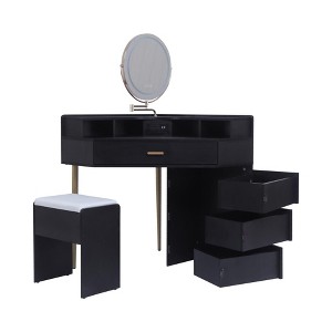 Hotraffy Dressing Stool + Dresser Set - 1 of 3