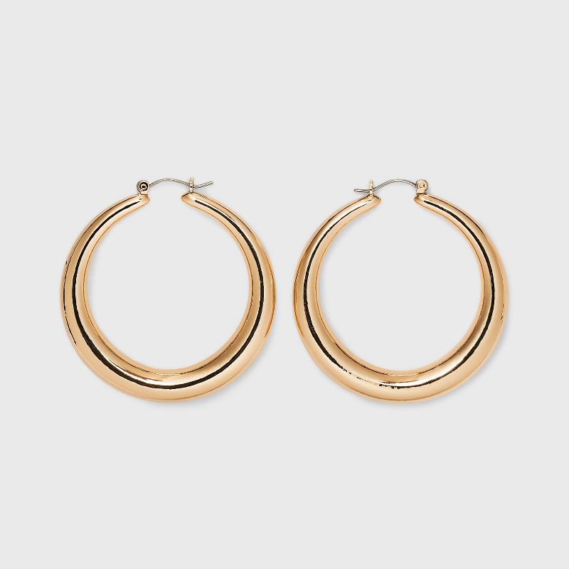 Thick Hoop Earrings - A New Day&#8482; Gold, 1 of 9