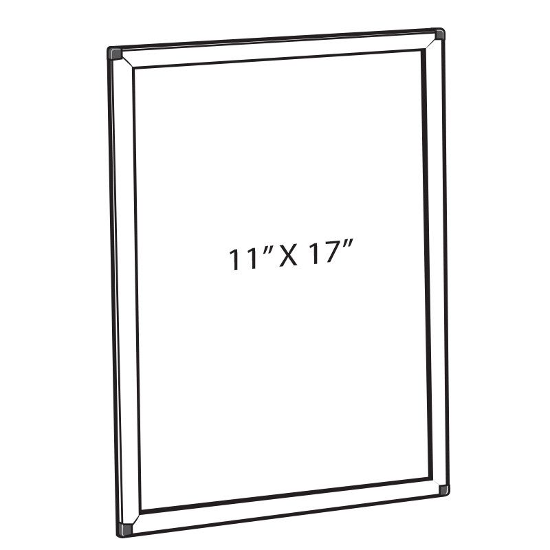 Azar Displays 11" x 17" Vertical/ Horizontal Snap Frame for Wall Display Only, 10-Pack, 3 of 8