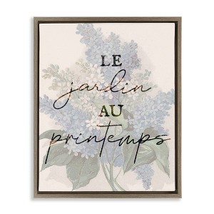 Stupell Industries Garden In Spring French Floating Frame Canvas Art - 1 of 4