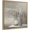 Amanti Art Willow Still Life Gray Pots Crop by Julia Purinton Framed Canvas Wall Art - 2 of 4