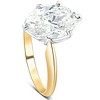 Pompeii3 3Ct Oval Certified Diamond 14k Gold Solitaire Engagement Ring Lab Created - Size 6.5 - 2 of 4