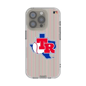 MLB Cooperstown West Teams Pinstripe Clear Cell Phone Case for Apple iPhone - 1 of 4