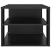 vidaXL Coffee Table Black Engineered wood Medium Coffee Table - 4 of 4