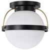 Nuvo Lighting Lakeshore 1 - Light Flush Mount in  Matte Black - 2 of 4