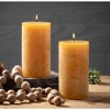 Vance Kitira 8" Brown Sugar Timber Pillar Candle ,Scentless, Clean-Burning, Environmental Friendly - 2 of 3