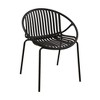 7-Piece Outdoor Dining Set with Acacia Wood Tabletop and 6 Stackable Chair - 4 of 4