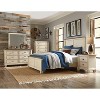 NicBex Nightstand with 2 Drawers,18 inch Side Table with Bracket Feet and Dovetail Design,Modern Bedside Table for Bedroom,Living Room,Gray/White - 3 of 4