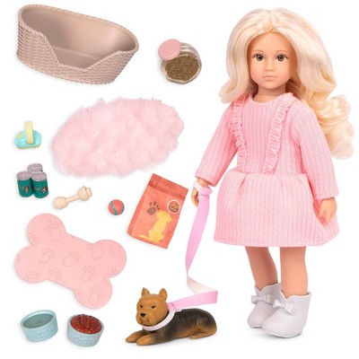 Lori 6" Doll with Dog & Accessories Dafina's Pet Play Set