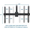 Mount-It! Full Motion Ceiling TV Mount Bracket | Fits 32 - 70 Inch Flat Panel TVs | Adjustable Height Telescoping Tilt and Swivel | 110 Lbs. Capacity - 4 of 4