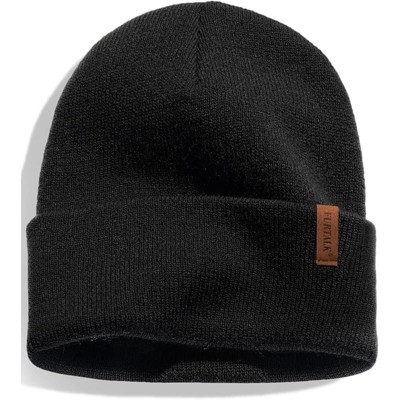 ZUPPAD Adult General Sizing Beanie for Men Women Cuffed Thick Knitted Unisex Winter Hat Beanies Skull Cap Hats 1 Pack
