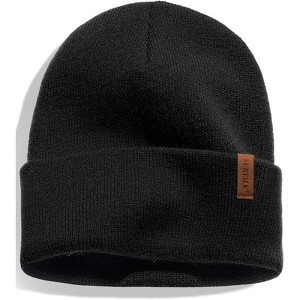 ZUPPAD Adult General Sizing Beanie for Men Women Cuffed Thick Knitted Unisex Winter Hat Beanies Skull Cap Hats 1 Pack - 1 of 4