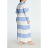 ELOQUII Women's Plus Size Long Striped Cardigan - 3 of 3