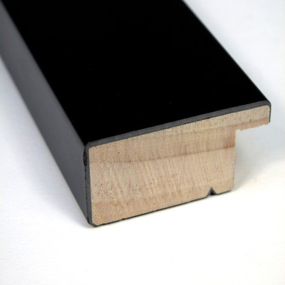 Black Rectangular Wood Bathroom Vanity Mirror