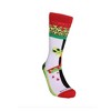 Skater Alien on a Half Pike Watermelon Socks (Men's Sizes Adult Large) from the Sock Panda - 4 of 4