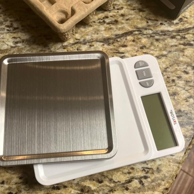 Taylor Digital Kitchen Glass Top 11lb Food Scale Silver : Target