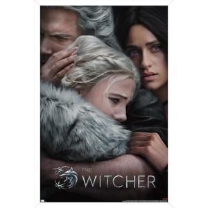 Trends International Netflix The Witcher: Season 3 - Trio Key Art Framed Wall Poster Prints - 1 of 4