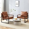XINGHANZHENXUAN Classic PU Leather Sofa with Metal Frame, Accent Chair for Living Room, Office & Bedroom - 4 of 4