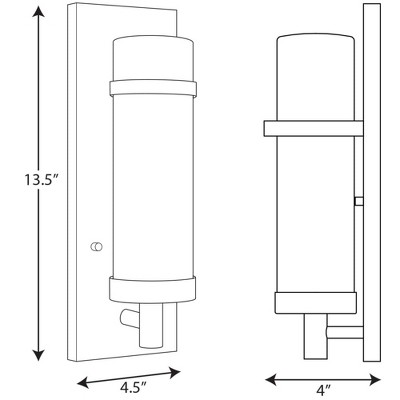 Hartwick Satin Brass Dimmable Wall Sconce with Etched Opal Glass