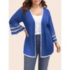 Coolmee Womens Plus Size 3/4 Sleeve Crochet Cardigan Sweaters Lightweight Oversized Knit Boho Cardigans - 2 of 4