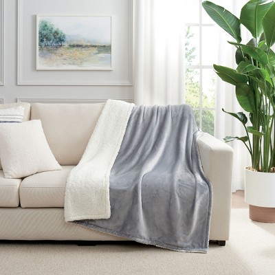 Host & Home Plush to Faux Shearling Throw Blanket