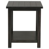 20" Distressed Java Wood End Table with Lower Shelf, Perfect for Rustic and Cozy Living Spaces - 3 of 4