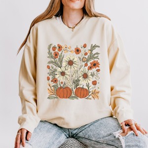 Simply Sage Market Fall Elements Lightweight Garment Dyed Sweatshirt - 1 of 4