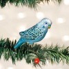 Old World Christmas 3.0 Inch Miniature Blue Parakeet Ornament Clip On Bird Tropical Tree Ornaments - 3 of 3