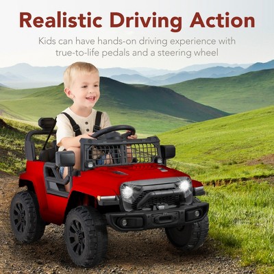 6V Red Kids Ride-On Truck with Remote Control