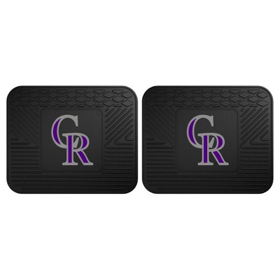 MLB Colorado Rockies Back Seat Car Mat Set - 2pc