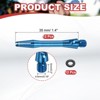 Unique Bargains 2BA Thread Aluminum Dart Shafts with Rubber Rings for Steel Tip 12 Pcs - 2 of 4