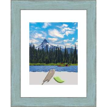 Sky Blue Rustic Wood Picture Frame