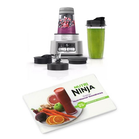 Ninja Foodi SS100 Smoothie Bowl Maker and Nutrient Extractor with Ninja Nutri Ninja Guide to Nutritional Goodness Healthy 75+ Recipe Cookbook - image 1 of 4