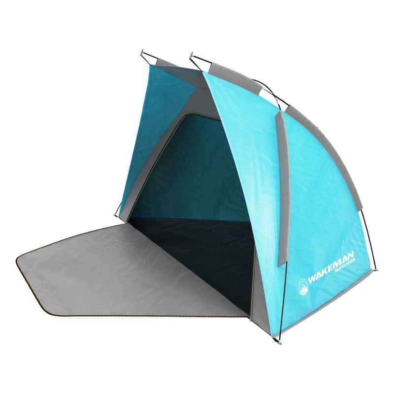 Beach Tent Sun Shelter - Sport Umbrella with UV Protection, Zip Up Porch for Privacy, and Carry Bag - Shade for Families by Wakeman Outdoors, 1 of 9