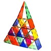 Mag Genius - 32 pieces of Colorful and Transparent Mathmatically Shaped Magnetic Building Tiles Play Set - 2 of 2