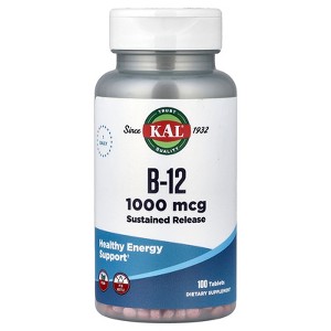 KAL Vitamin B-12, Sustained Release, 1,000 mcg, 100 Tablets - 1 of 4
