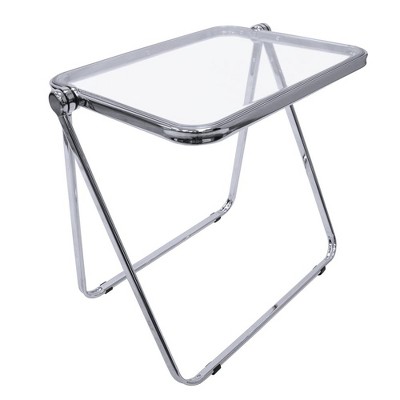 LeisureMod Lawrence Modern Square Folding End Table