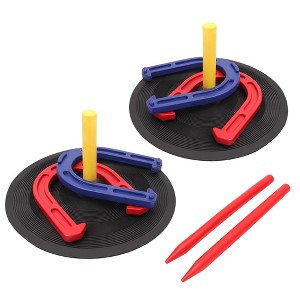 GSE Indoor and Outdoor Rubber Horseshoe Game Set - 1 of 4