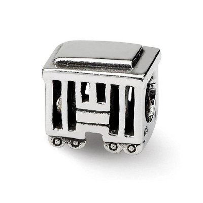 Black Bow Jewelry Sterling Silver Streetcar Bead Charm