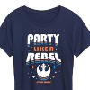 Women's - Star Wars - Party Like A Rebel Short Sleeve Graphic T-Shirt - 2 of 4