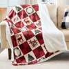 Holiday Reversible Plush Throw 50"x60" - 3 of 3
