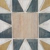 Wood Geometric Southwestern Wall Decor Set of 3 - Olivia & May: Carved Art, Farmhouse Style, Vertical Display - image 3 of 4