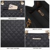 Tote Bag Quilted Chain Handbags Shoulder Purse Black MWC-040BK - 3 of 4