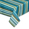 Design Imports  Beachy Stripe Print Outdoor Tablecloth With Zipper 60X84 - 2 of 4