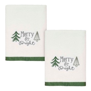 Avanti Christmas Trees 2-Pack Hand Towel Set - 1 of 3