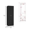 SEVOBAL Armoires 76 Inch High Armoire with Shelves and Hanging Rod for Bedroom Clothes Storage, Black, 19.5"*23.3"*76.8" - 3 of 4