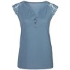 Women's Lace Detail Top - LASCANA - image 4 of 4