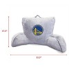 NBA Golden State Warriors Faux Fur Logo Backrest Support Pillow - 2 of 2